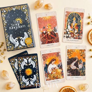 The Solar Kingdom Tarot. Official Basic Edt 2025: Retro Alchemical Engraving Art Set