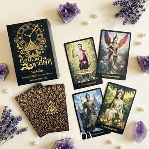 Baraja de Tarot Viaje al pasado: Mito de la antigua cultura tailandesa, estilo Rider Waite