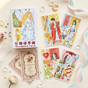 Baraja de Tarot Storyboard: Tarot de dibujos animados cinematográficos para principiantes y autorreflexión