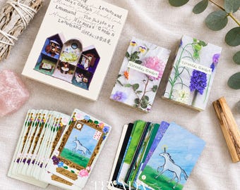 Miranda's Garden Lenormand Deck: Hand-Painted Floral Art for Daily Reading