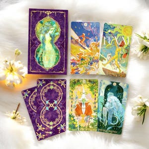 The Whisper of Stars and Garden Tarot SELF Edt.-Fine Art Tarot Cards for Personal Growth & MindHealing-Unique Indie Tarot Deck for Beginners