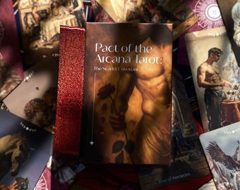 Pact of the Arcana Tarot The Scarlet Covenant: Dark Romantic Mythology Deck Red Gilded Edges