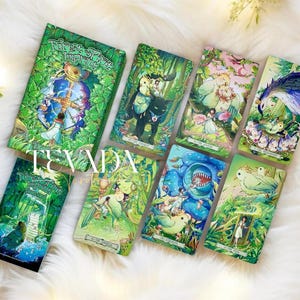 Tarot Forest Spirit Imprint DELUXE: magia de la naturaleza y dibujos de hadas para el crecimiento personal y la curación: baraja de tarot independiente única para principiantes