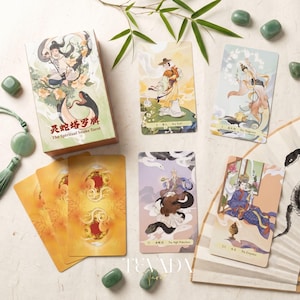 The Spiritual Snake Tarot: Traditional Chinese Art Cartoon Animal Divination Deck