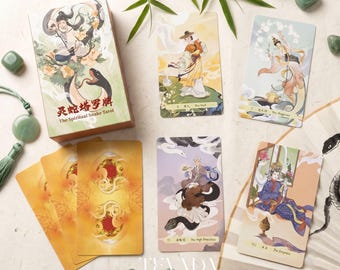 The Spiritual Snake Tarot: Traditional Chinese Art Cartoon Animal Divination Deck