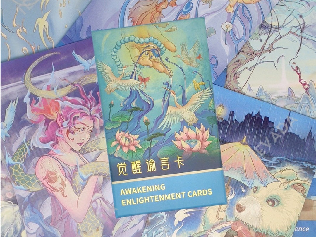 Awakening Enlightenment Cards Traditional Chinese Symbols - Etsy