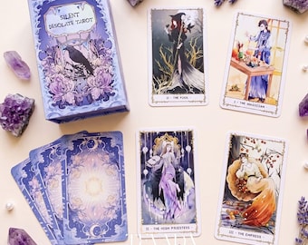 Silent Desolate Tarot DELUXE: Mysterious Anime Divination Shadow Work Cards