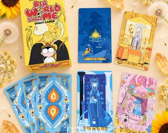 Big World Small Me Tarot: Whimsical Adventure Deck English Guidebook Cartoon Cards