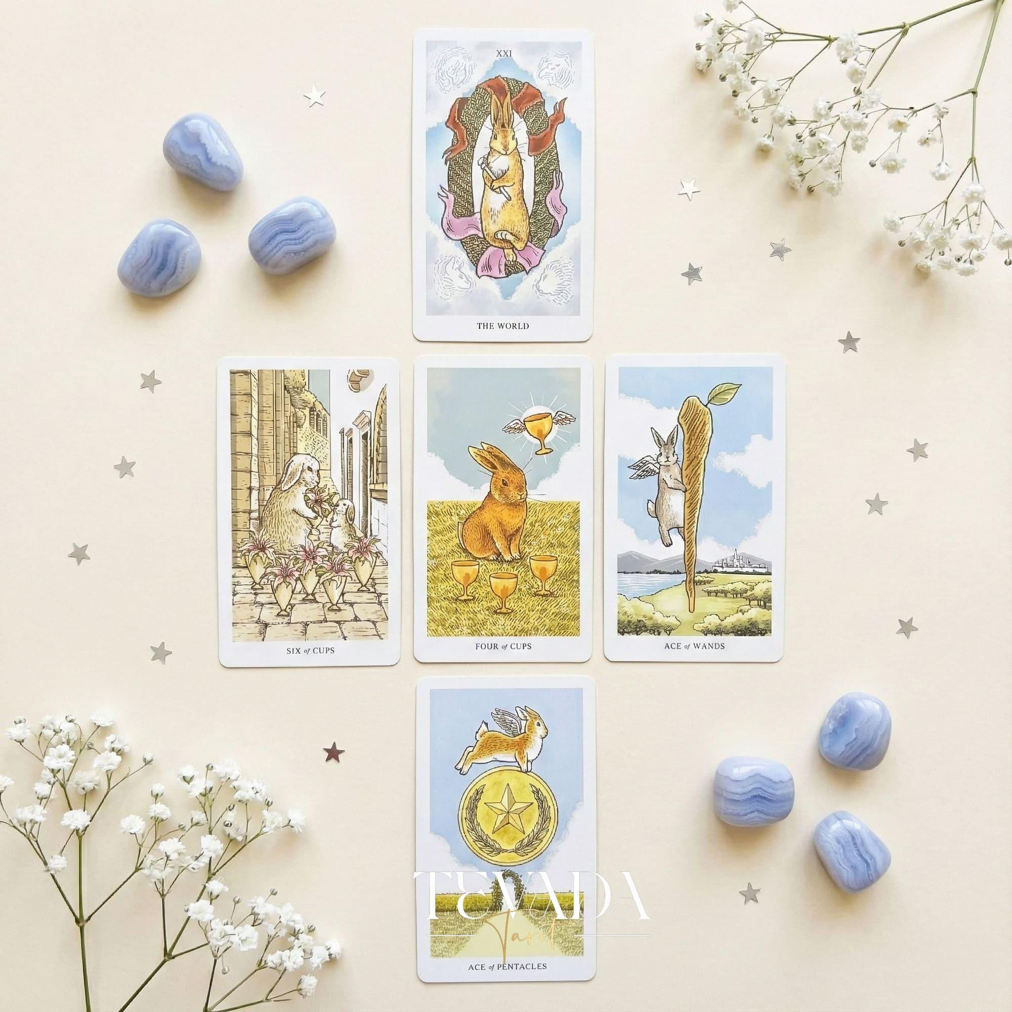 Lunalapin Rabbit Tarot & Oracle Deck: Whimsical Kawaii Bunny