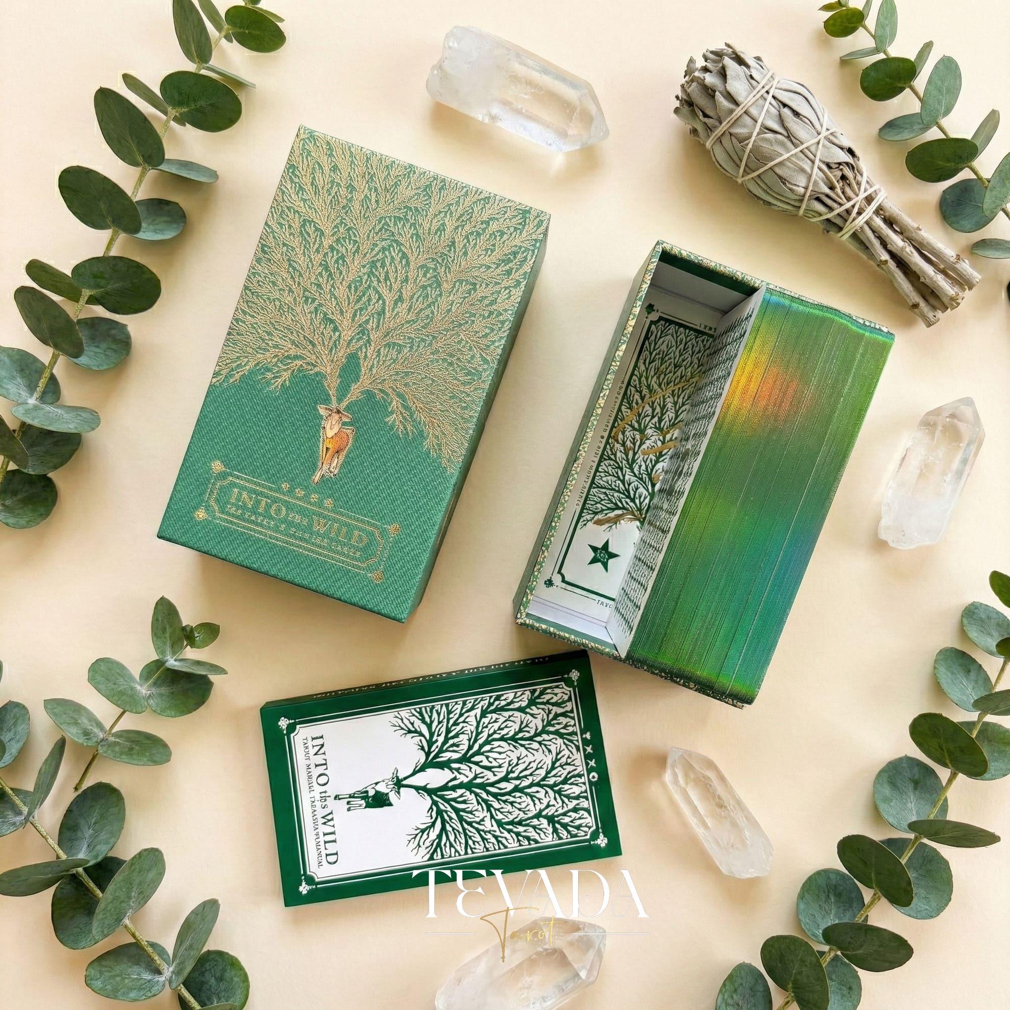 Into the Wild Tarot & Oracle EMERALD: Whimsical Animal Cartoon