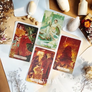 Chang An's Illusion Tarot DELUXE historical Chinese style Indie Tarot Cards for cultural reflection and divination.