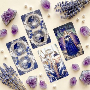 The Radiant Essence Tarot Deck featuring vintage manga Greek mythology art for intuitive divination.