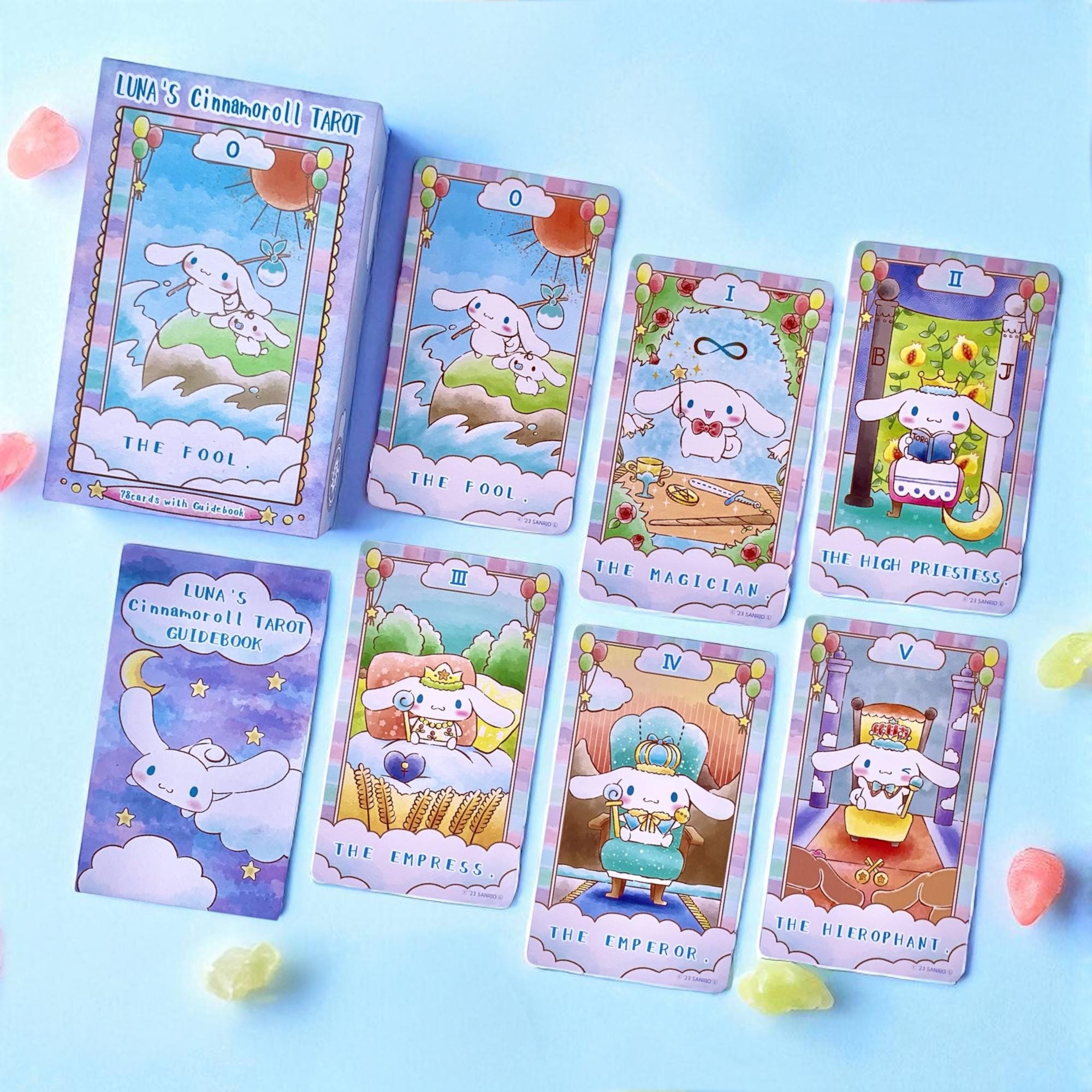 Luna's Cinnamoroll Tarot: Adorable and Whimsical Cartoon Cards for