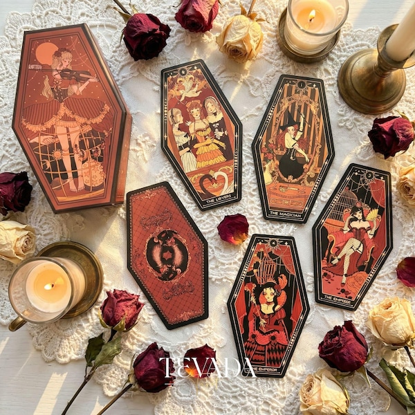 Aisling Tarot Gilded Edt.: Gothic Style Marseille Hybrid Shadow Work Tool