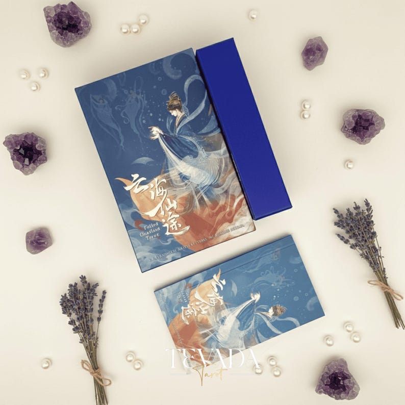 Explore intuitive guidance with the Fabled Cloudland Tarot Deck DELUXE, a 78-card Chinese mythology tarot featuring flowing art, celestial figures, and symbolic wisdom.