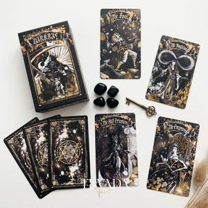 Dark Ray Tarot DELUXE Edition: Gothic Shadow Work Waarzeggerij Inktkunst