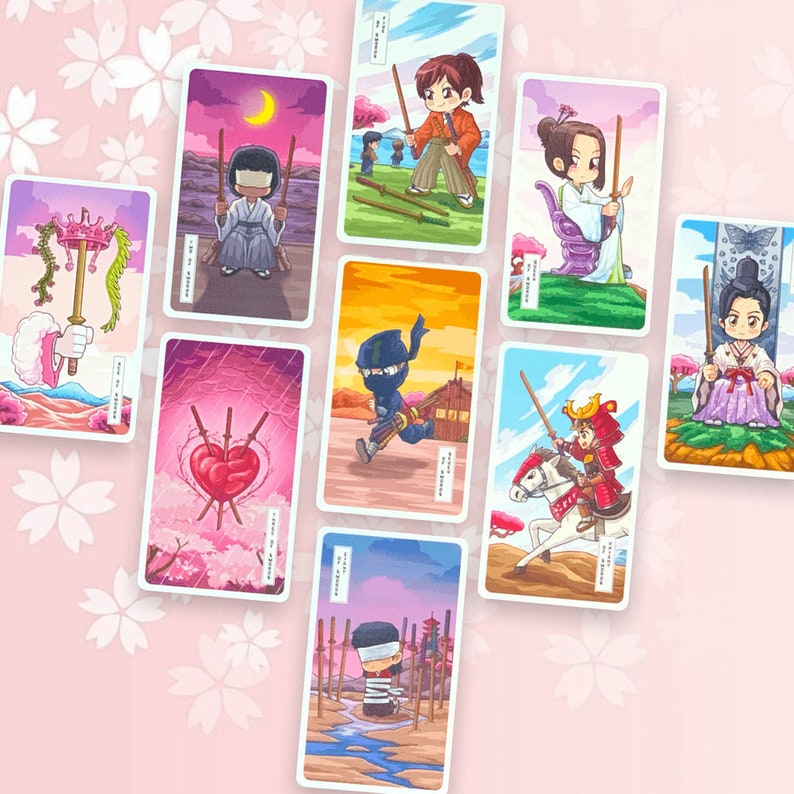 Sakura Tarot Geisha Tarot Ninja Tarot Japanese Culture Etsy