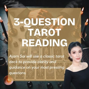 Servicio de lectura de tarot de 3 preguntas sin generación de IA: guía de tarot personalizada detallada para mayor claridad en el amor, la carrera, la vida diaria y la salud