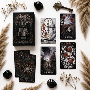 Elegy of Black Lichen Tarot Standard Edition: Gothic Color Deck Shimmer Gilded Edges