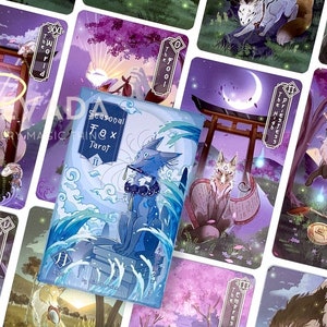 Seasonal Fox Tarot II NIGHT Japanese Folklore Mythology Cartoon Deck Silver  Edges Intuitive Unique Indie Tarot Deck for Beginners - Etsy