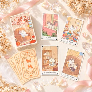 Cat's Inner Voice Tarot Deluxe: Whimsical Feline Deck Daily Reading Tool