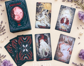 Scarlet & Black The Whisper of Stars and Garden Tarot: Gothic Botanical Deck for Intuitive Reading