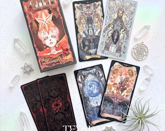 Null Marionette Tarot Deck DELUXE: Shadow Work Dark Fantasy Divination Set