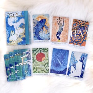Think Oracle Deck-35-kaarten handgetekende dierengeesten kunst voor mindhealing en zelfreflectie-unieke indie Oracle-kaarten dek bevestigingskaarten