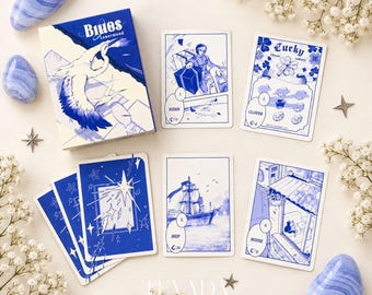 Blues Lenormand Deck: Klein Blue Comic Oracle Cards for Direct Daily Readings for Love