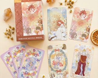 Serenity Tarot Deck: Gentle Healing Daily Ritual Self Reflection Indie Set