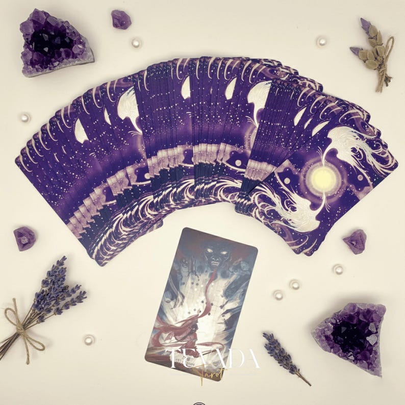 Explore intuitive guidance with the Fabled Cloudland Tarot Deck DELUXE, a 78-card Chinese mythology tarot featuring flowing art, celestial figures, and symbolic wisdom.
