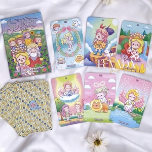 SD Tarot-Vibrant Pastel Color Toned Adorable Cartoon Tarot for Intuitive Guidance & Self-reflection-Unique Indie Tarot Deck for Beginners