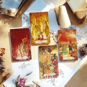 Chang An's Illusion Tarot DELUXE historical Chinese style Indie Tarot Cards for cultural reflection and divination.