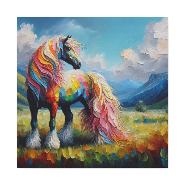 Horse Canvas Poster - Etsy