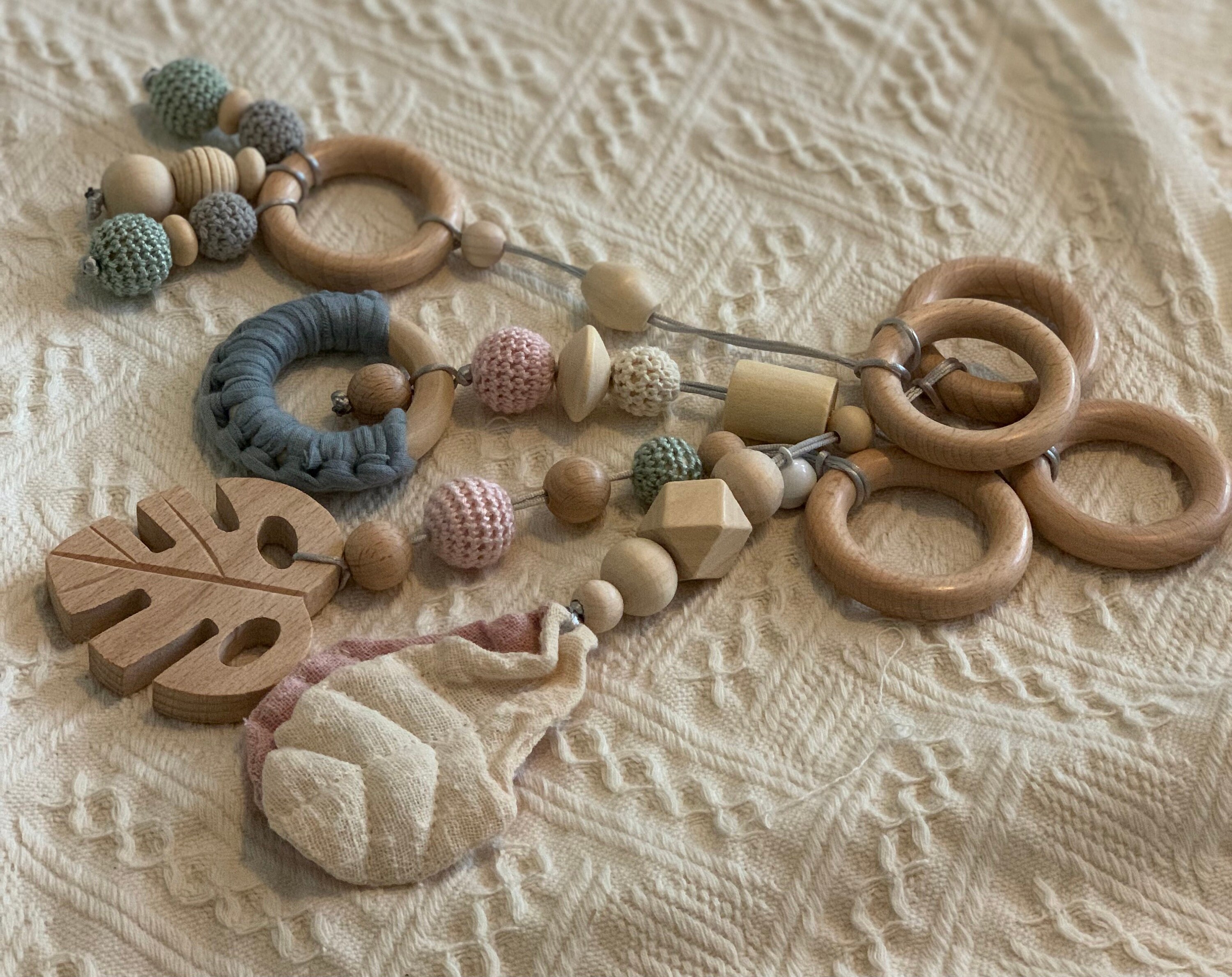 4 Piece Wooden Ring Baby Gym Rattle/ Gift for Baby/baby Etsy