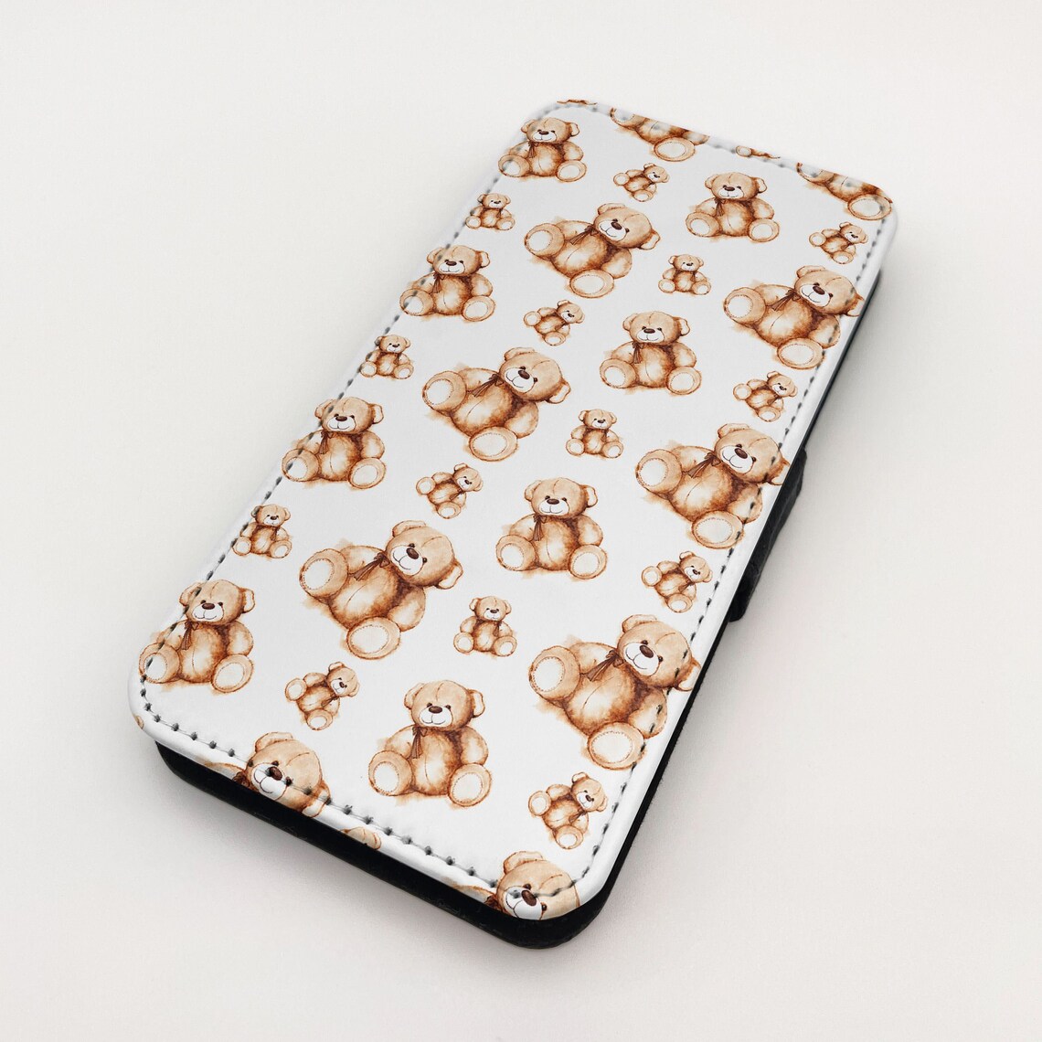 Teddy Bear Cute Pattern Flip Phone Case Cover Premium Quality Etsy