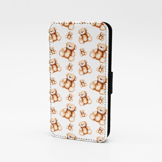 Teddy Bear Cute Pattern Flip Phone Case Cover Premium Quality Etsy
