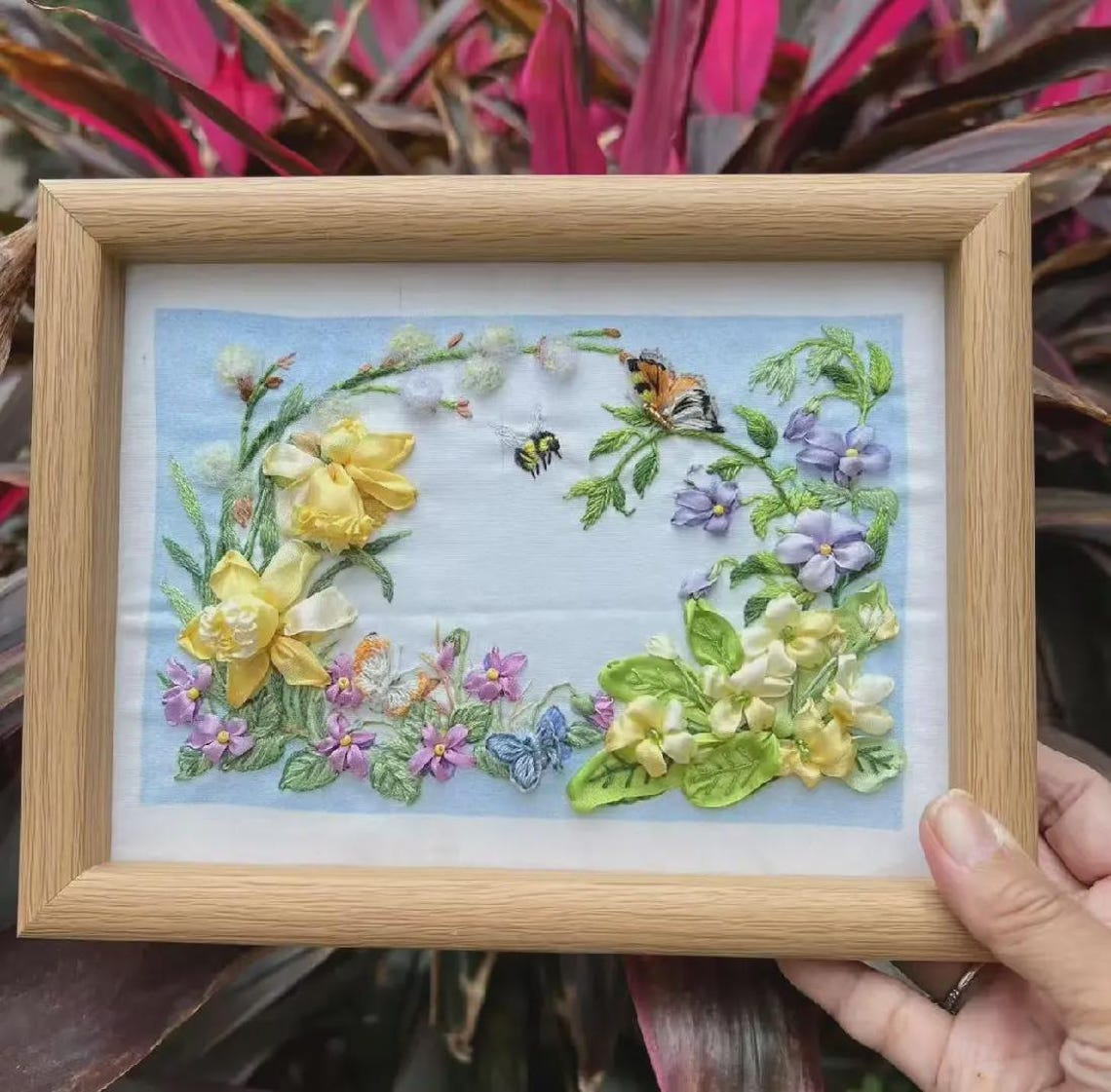 3D Silk Ribbon Embroidery and Stumpwork Kit for Beginners, Spring ...