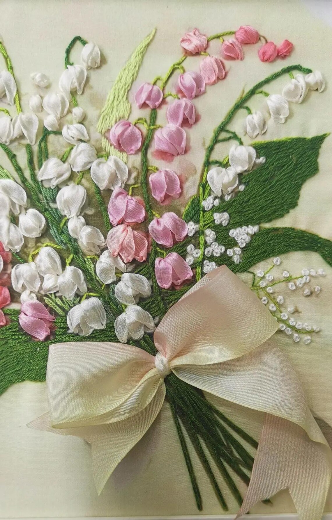 Lily of the Valley 3D Silk Ribbon Embroidery Kit With Video - Etsy