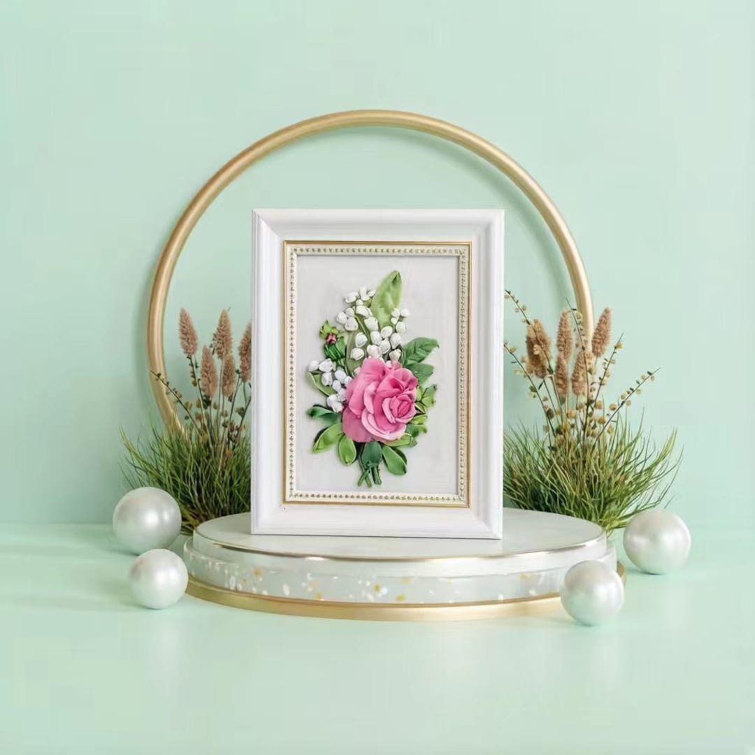 Beginner Silk Ribbon Embroidery Kit: Rose Lily Tutorial Video - Etsy