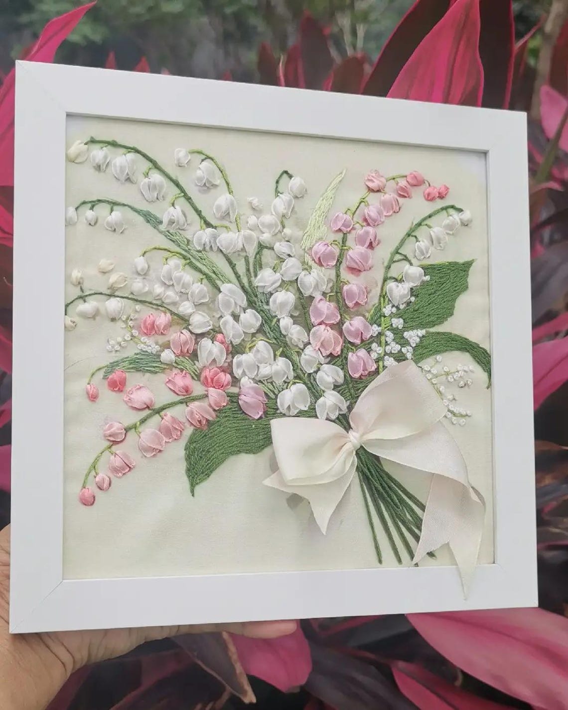 Lily of the Valley 3D Silk Ribbon Embroidery Kit With Video - Etsy