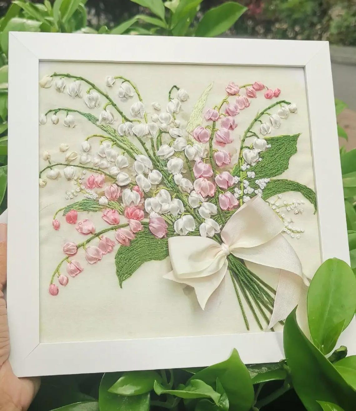 Lily of the Valley 3D Silk Ribbon Embroidery Kit With Video - Etsy