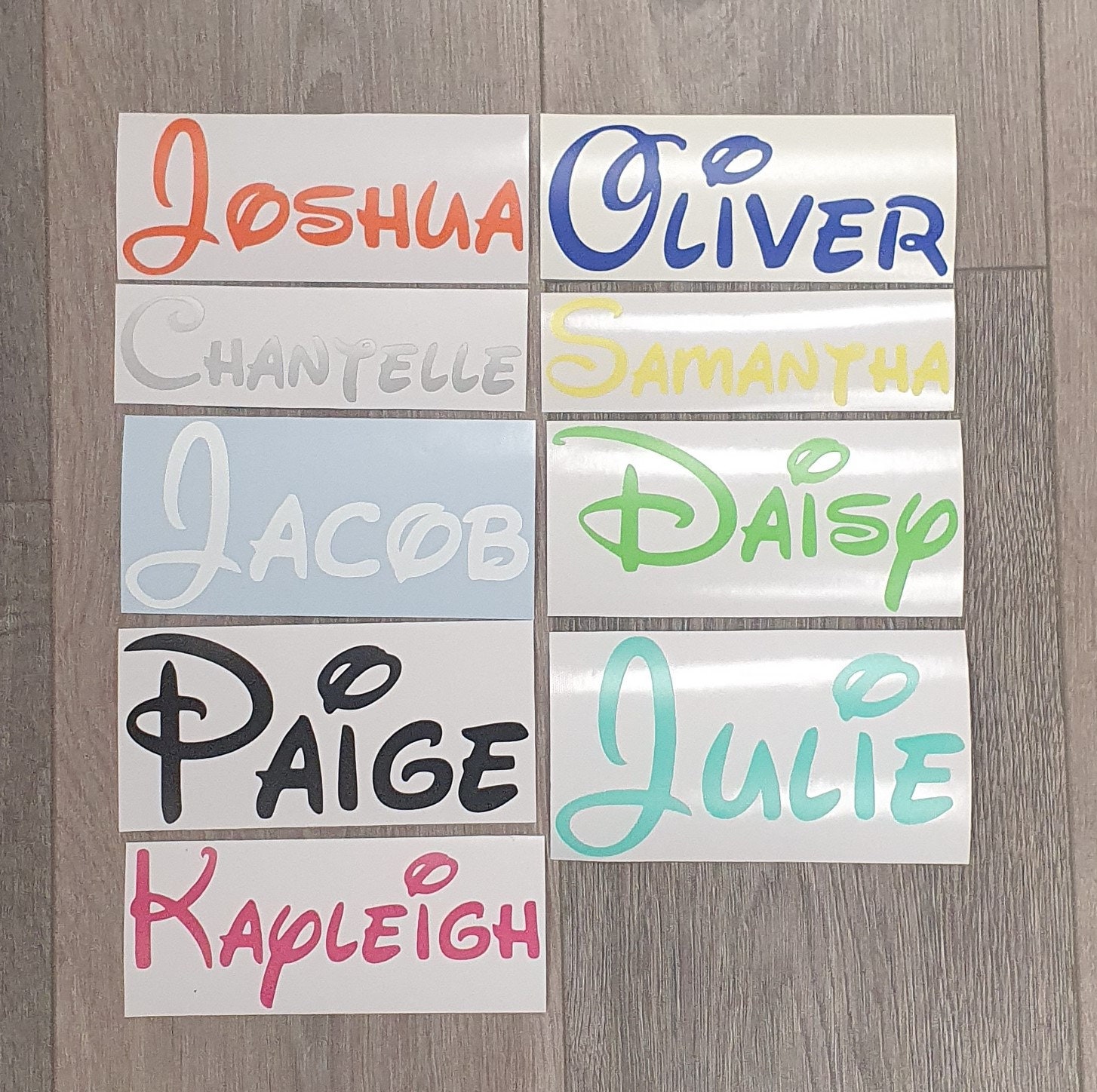 Personalized Vinyl Name Stickers/Custom Name Labels/Name Decal | Etsy