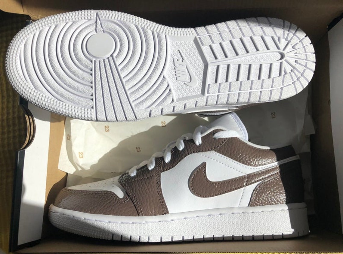 jordan 1 low white brown