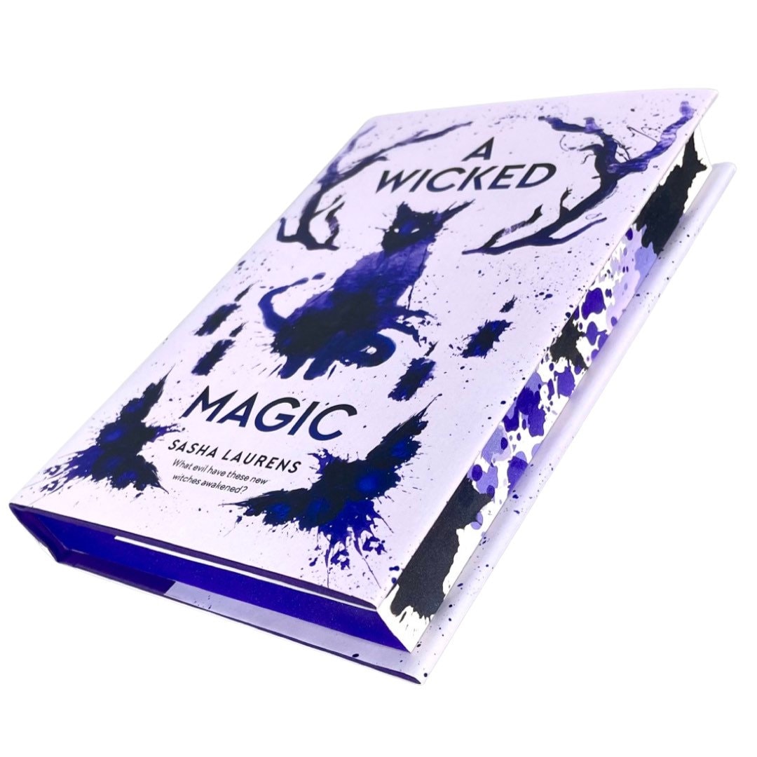 A Wicked Magic Stenciled Sprayed Edges Etsy