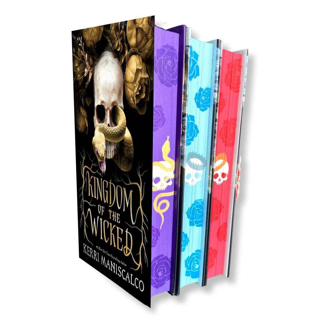 Kingdom of the Wicked Trilogy Stenciled Sprayed Edges Etsy