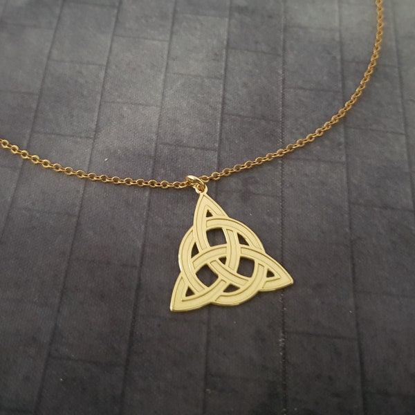 Triquetra Necklace, Mystic Knot, Trinity Knot Necklace, Ancient Greek Symbol, Ancient Greek Jewelry, Protection Necklace, Celtic Knot Symbol