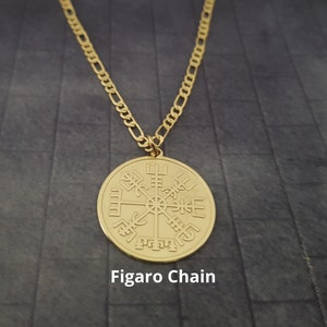 Viking Compass Necklace, Viking Compass Pendant Necklace, Vegvisir Aegishjalmur Charm, Nordic Symbol Necklace, Way Finder, Protection Amulet