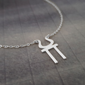 Hestia Symbol Necklace, Goddess Of The Hearth, Greek Goddess Jewelry, Ancient Greek Jewelry, Mythology Necklace, Spiritual Jewelry