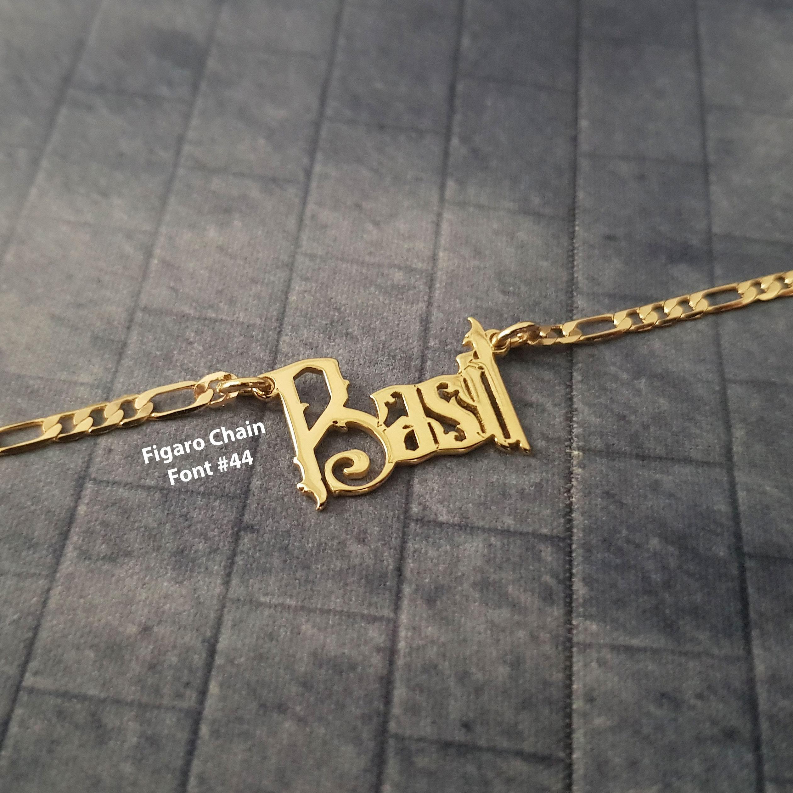 figaro chain gold chain with name for guys
